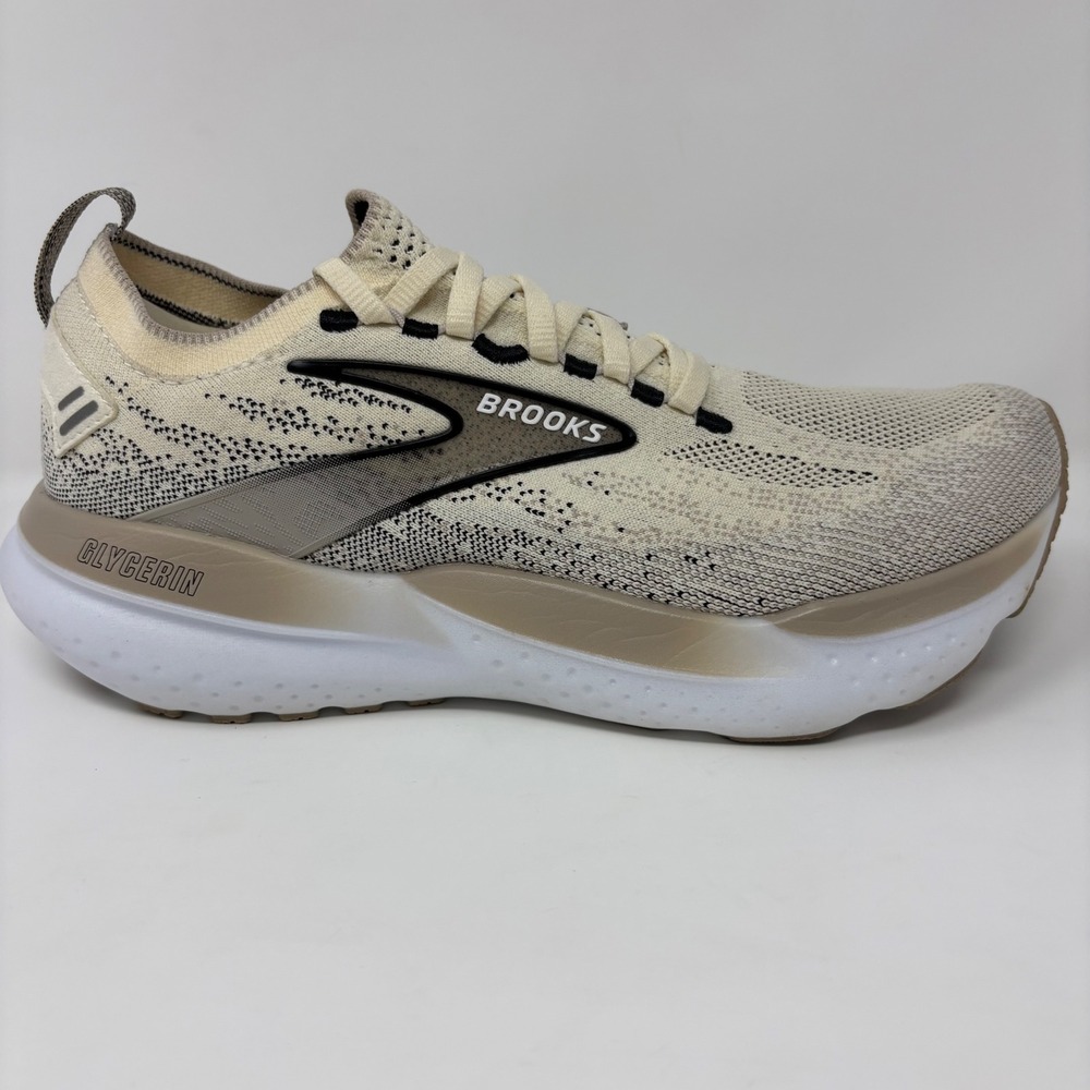 Brooks Glycerin StealthFit 21 Women's Size 8 Cream White Athletic Running Shoes